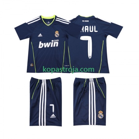 Billiga Fotbollströjor Real Madrid PAUL 7 2010 2011 Retro Barn Borta tröja Kortärmad